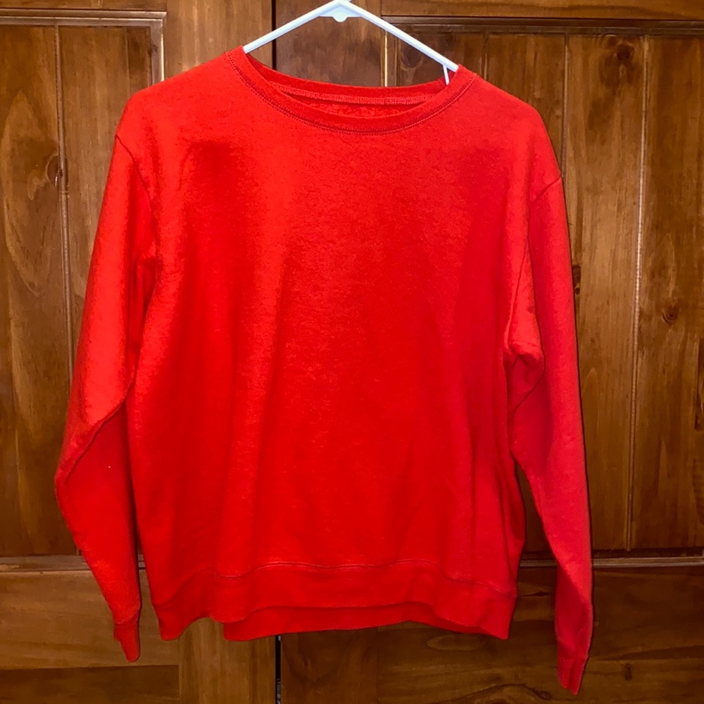 Red sweatshirt